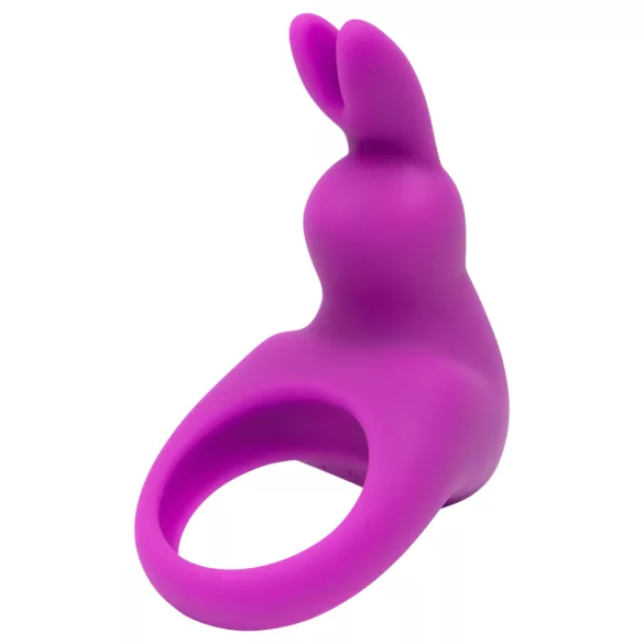 Happyrabbit - inel vibrator penis cu suport depozitare - silicon mov