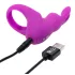 Happyrabbit - inel vibrator penis cu suport depozitare - silicon mov
