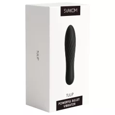   Svakom Tulip - vibrator mini tip baghetă, cu acumulator (negru)