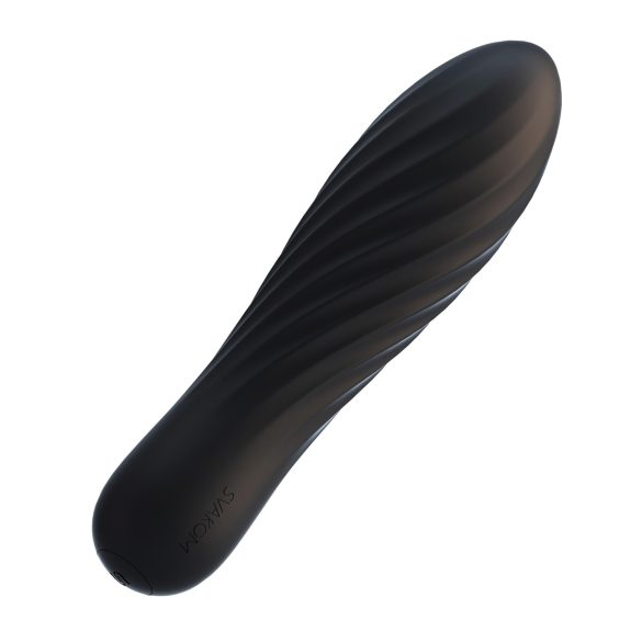 Svakom Tulip - mini vibrator baton, reîncărcabil, negru