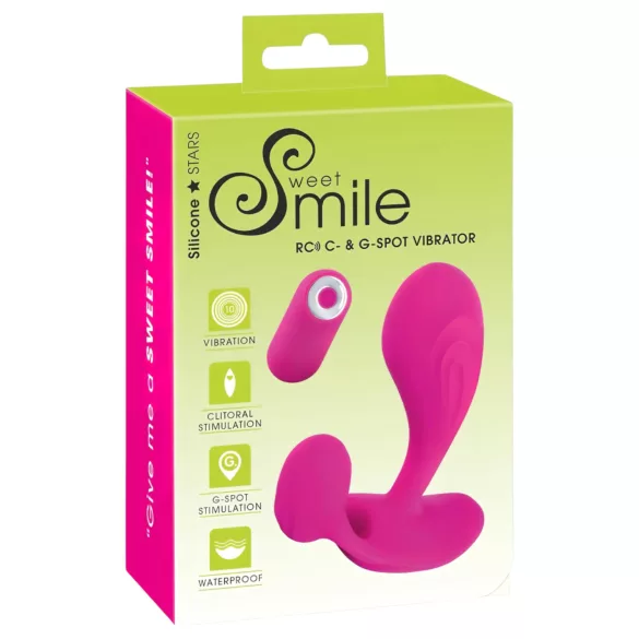 SMILE RC - vibrator pentru punctul G cu telecomandă - roz
