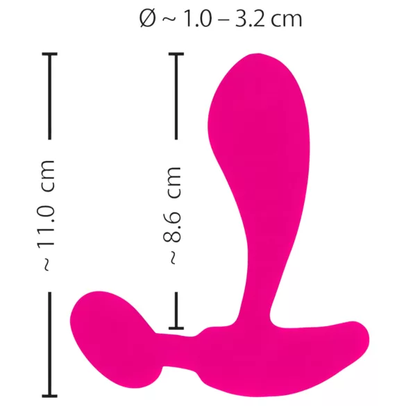 SMILE RC - vibrator pentru punctul G cu telecomandă - roz