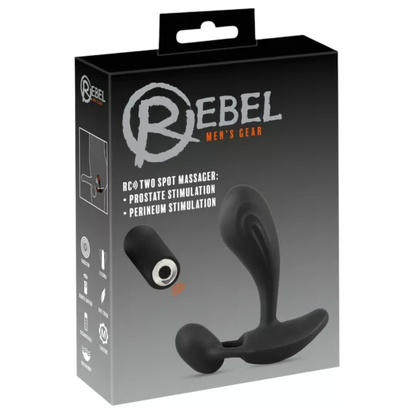 Rebel RC - 2în1 vibrator pentru prostată (negru)