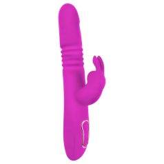   SMILE Rabbit - vibrator roz cu mișcare și rotire pentru clitoris