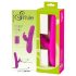 SMILE Rabbit - Vibrator rotativ roz cu stimulator pentru clitoris