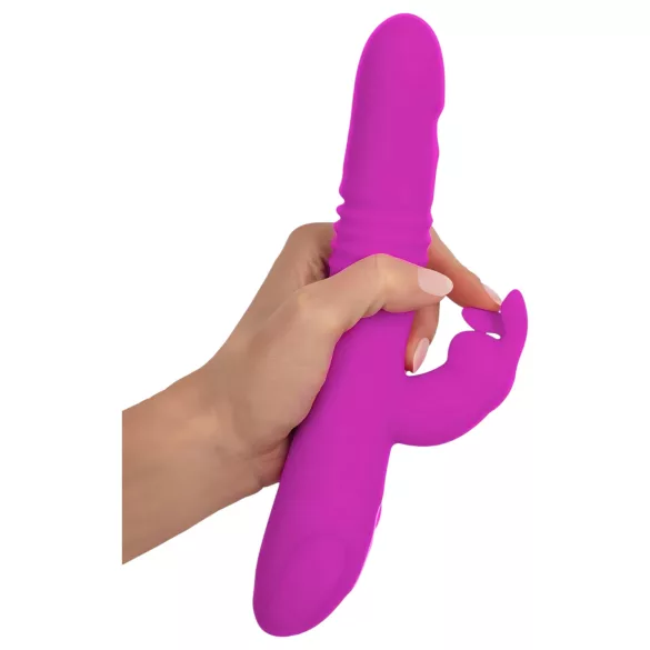 SMILE - vibrator rabbit cu rotire și împingere, braț pentru clitoris