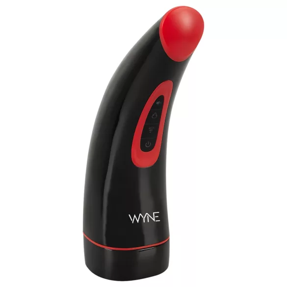 WYNE 03 - masturbator cu vibrații și funcție de sucțiune - reîncărcabil - negru