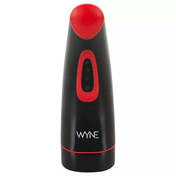 WYNE 03 - masturbator cu vibrații și funcție de sucțiune - reîncărcabil - negru
