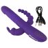 SMILE Triple - Vibrator cu trei brațe, rotativ (mov), cu acumulatori.
