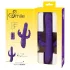 SMILE Triple - vibrator rotativ și penetrant cu trei brațe - mov, reîncărcabil