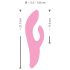 SMILE Nodding - vibrator cu stimulator și mișcare (roz)