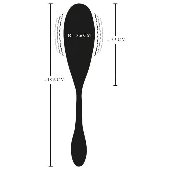 XOUXOU - ou vibrant cu telecomandă - stimulare electrică - negru