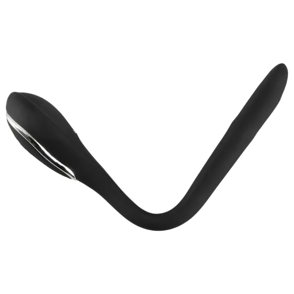 Penis Plug Dilator - dilatator vibrator reîncărcabil penis, 1cm, negru