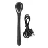 Penis Plug Dilator - dilatator vibrator reîncărcabil penis, 1cm, negru