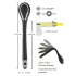 Penis Plug Dilator - dilatator vibrator reîncărcabil penis, 1cm, negru