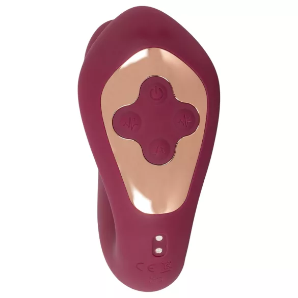 Javida Thumping - vibrator pulsatil pentru punctul G și clitoris (roșu)