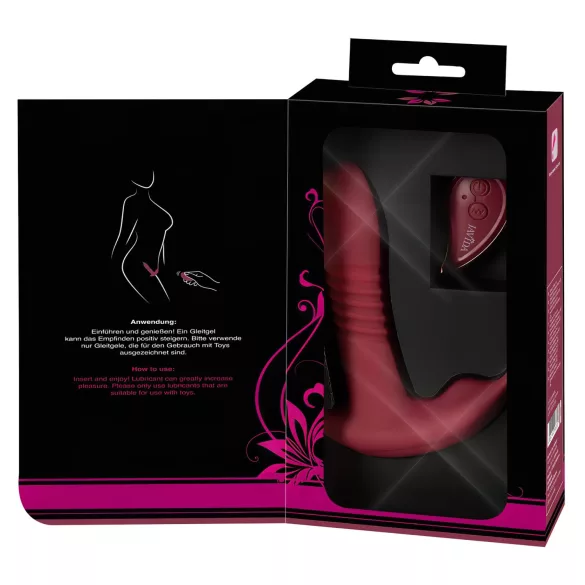 Javida RC - vibrator clitoridian radio control - 3 funcții - roșu
