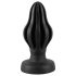 ANOS - plug anal moale cu striații - 7cm (negru)