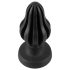 ANOS - plug anal moale cu striații - 7cm (negru)