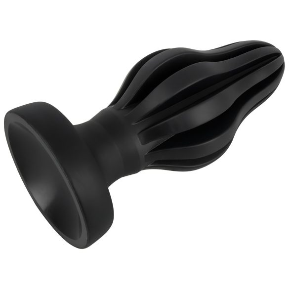 ANOS - dop anal cu nervuri - moale - 7cm - negru