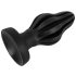 ANOS - plug anal moale cu striații - 7cm (negru)