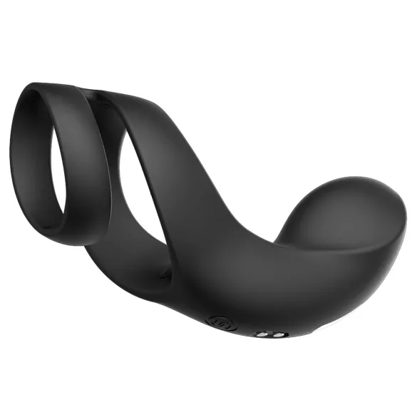 Svakom Benedict - inel pentru penis vibrator cu stimulare perineu - negru