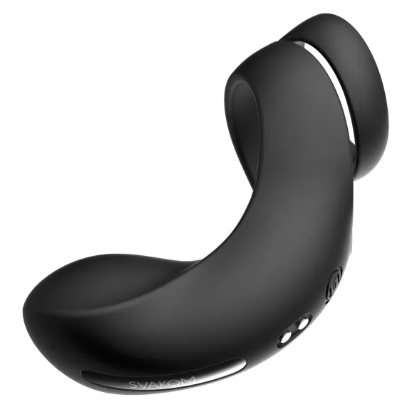 Svakom Benedict - inel pentru penis vibrator cu stimulare perineu - negru