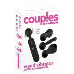   Couples Choice - vibrator masaj încălzitor, reîncărcabil - negru