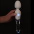 Vibrator LED Liaison - silicon sticlă (transparent)