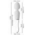 Vibrator LED Liaison - silicon sticlă (transparent)