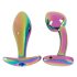 ANOS Metal Rainbow - set dopuri anale metalice (2 piese)