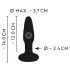 ANOS - vibrator anal impermeabil cu acumulator (negru)