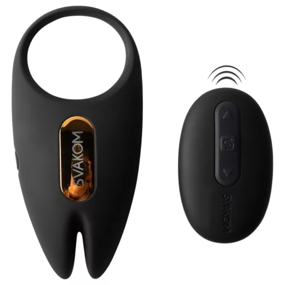 Svakom Winni 2 - inel vibrator pentru penis cu aplicație și telecomandă, pentru bărbați (negru)