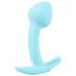 Cuties Mini Butt Plug - dop anal din silicon - albastru (2,6 cm)