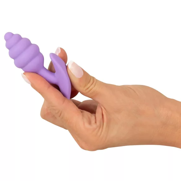 Cuties Mini Butt Plug - dop anal din silicon (mov, 2,8 cm)