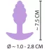 Cuties Mini Butt Plug - dop anal din silicon (mov, 2,8 cm)