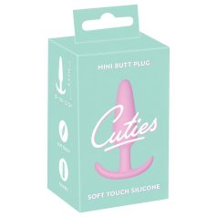 Cuties Mini Butt Plug - dop anal din silicon - roz (2,1cm)