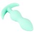 Mini Butt Plug - silicon, mentă, 2,3cm - Plăcere de neuitat!