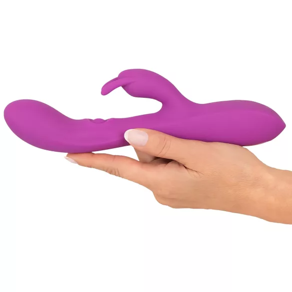 Javida Thumping Rabbit - vibrator cu 3 motoare - braț pentru clitoris - lila