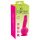SMILE Powerful - vibrator cu ventuze, 2 motoare, pe baterii (roz)