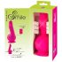 SMILE Powerful - vibrator cu ventuze, 2 motoare, pe baterii (roz)