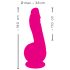 SMILE Powerful - vibrator cu ventuze, 2 motoare, pe baterii (roz)