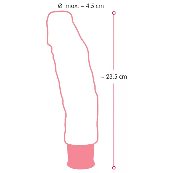 Nature Skin - vibrator realist - silicon moale - culoare naturală 23cm