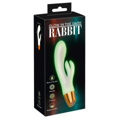   You2Toys Glow - Vibrator cu braț fosforescent pentru clitoris (alb)