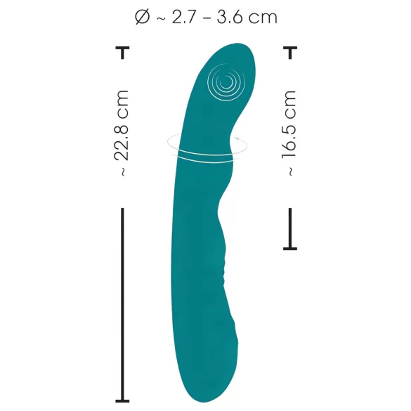 SMILE - vibrator rotativ pentru punctul G - reîncărcabil, impermeabil, verde