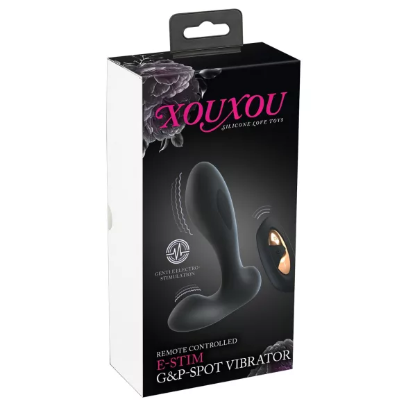 XOUXOU - vibrator dublu purtabil pentru punctul G și P - negru