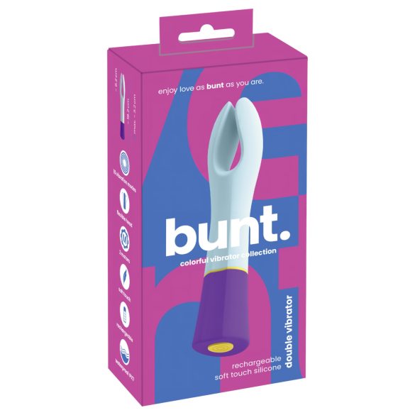 You2Toys - vibrator dublu motor, reîncărcabil, rezistent la apă - colorat