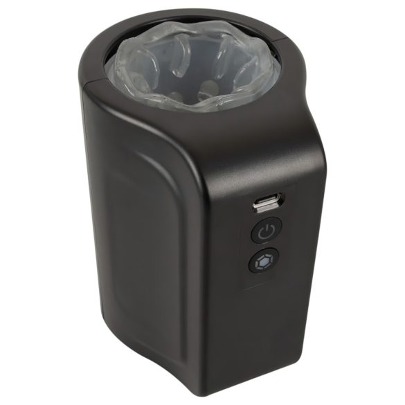 Rebel - masturbator rotativ impermeabil (negru)