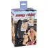 You2Toys - Vibrator strap-on cu vibrații - negru