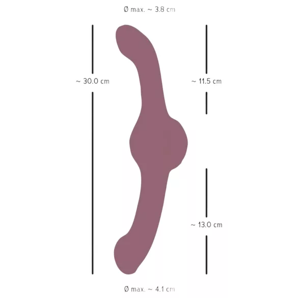 You2Toys - Vibrator dublu capăt - vibrații puternice - mov